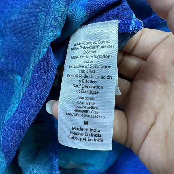 NWT Sophia Jeans by Sophia Vergara Shoulder Bustier Floral Midi Dress Medium - Picture 15 of 16